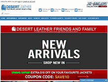 Tablet Screenshot of desertleather.com